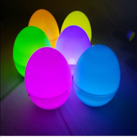 LED Iridescent Easter Egg LIGHT UP (12) SHIPS FREE - Picture 2 of 7